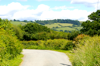 View from the lane over the hills